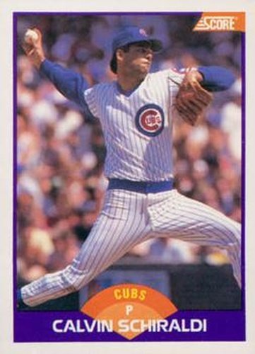 #321 Calvin Schiraldi - Chicago Cubs - 1989 Score Baseball