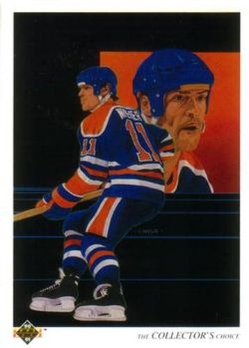 #321 Mark Messier - Edmonton Oilers - 1990-91 Upper Deck Hockey