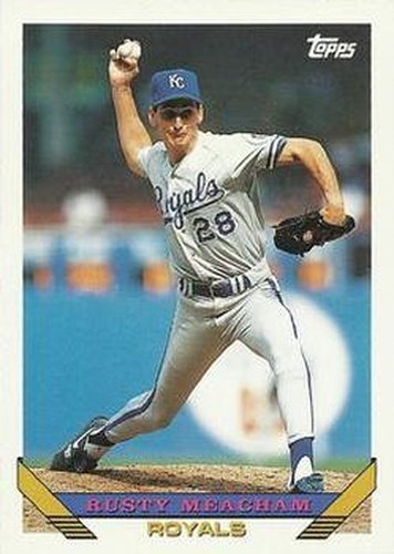 #321 Rusty Meacham - Kansas City Royals - 1993 Topps Baseball