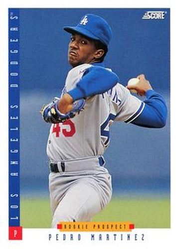 #321 Pedro Martinez - Los Angeles Dodgers - 1993 Score Baseball