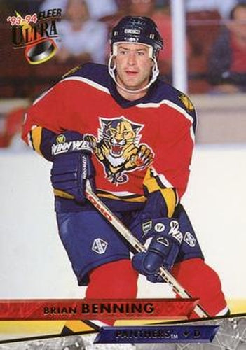 #321 Brian Benning - Florida Panthers - 1993-94 Ultra Hockey