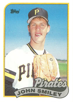 #322 John Smiley - Pittsburgh Pirates - 1989 Topps Baseball