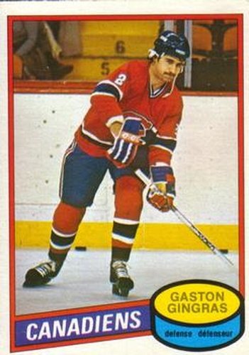 #322 Gaston Gingras - Montreal Canadiens - 1980-81 O-Pee-Chee Hockey