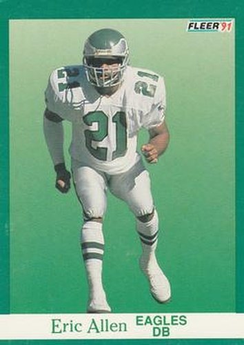 #322 Eric Allen - Philadelphia Eagles - 1991 Fleer Football
