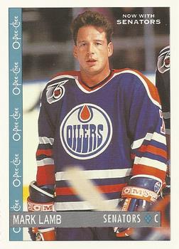 #322 Mark Lamb - Ottawa Senators - 1992-93 O-Pee-Chee Hockey