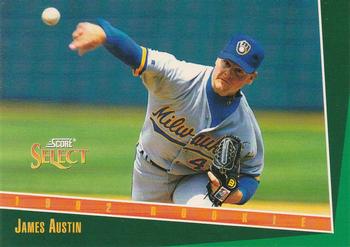 #322 James Austin - Milwaukee Brewers - 1993 Select Baseball