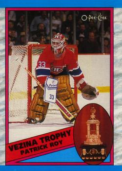 #322 Patrick Roy - Montreal Canadiens - 1989-90 O-Pee-Chee Hockey