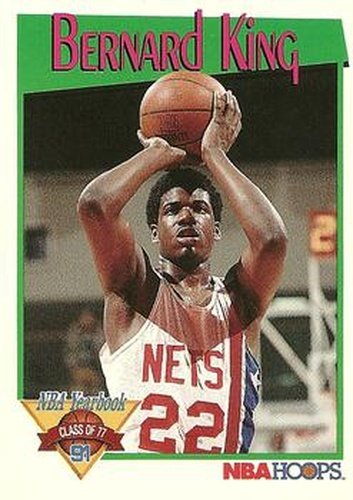 #322 Bernard King - New Jersey Nets - 1991-92 Hoops Basketball