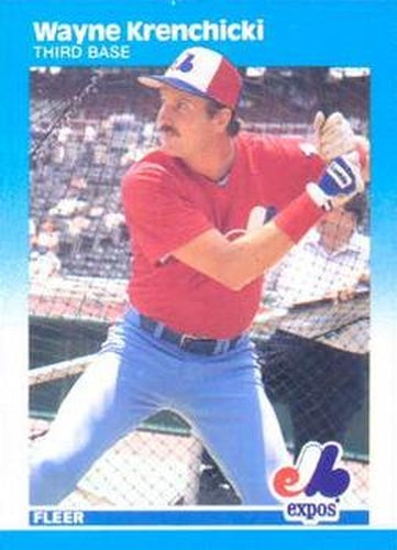 #322 Wayne Krenchicki - Montreal Expos - 1987 Fleer Baseball