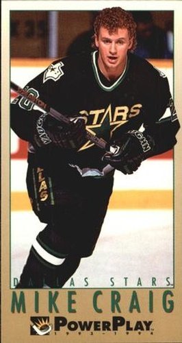 #322 Mike Craig - Dallas Stars - 1993-94 Fleer PowerPlay Hockey