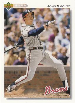 #322 John Smoltz - Atlanta Braves - 1992 Upper Deck Baseball