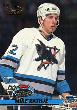 #322 Mike Rathje - San Jose Sharks - 1993-94 Stadium Club Hockey