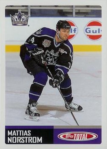 #322 Mattias Norstrom - Los Angeles Kings - 2002-03 Topps Total Hockey