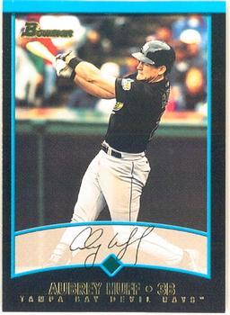 #322 Aubrey Huff - Tampa Bay Devil Rays - 2001 Bowman Baseball
