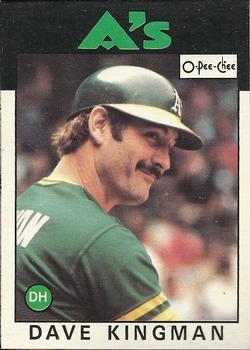#322 Dave Kingman - Oakland Athletics - 1986 O-Pee-Chee Baseball