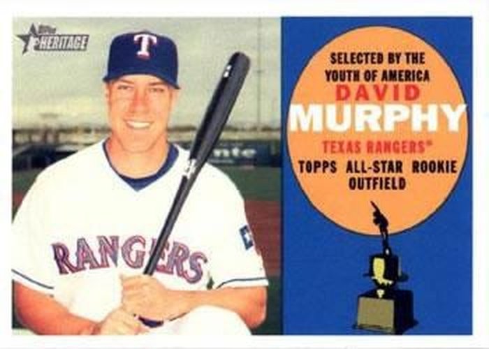 #322 David Murphy - Texas Rangers - 2009 Topps Heritage Baseball