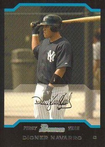 #322 Dioner Navarro - New York Yankees - 2004 Bowman Baseball
