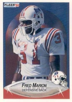 #322 Fred Marion - New England Patriots - 1990 Fleer Football