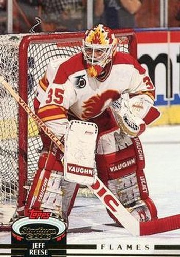 #322 Jeff Reese - Calgary Flames - 1992-93 Stadium Club Hockey
