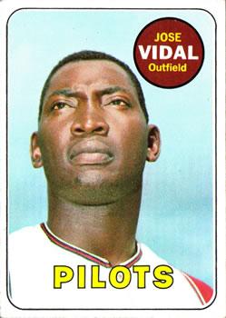 #322 Jose Vidal - Seattle Pilots - 1969 Topps Baseball