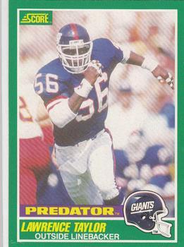 #322 Lawrence Taylor - New York Giants - 1989 Score Football