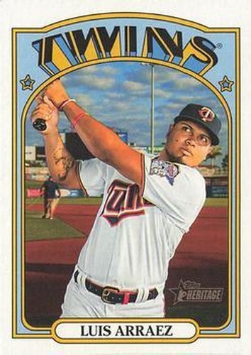 #322 Luis Arraez - Minnesota Twins - 2021 Topps Heritage Baseball