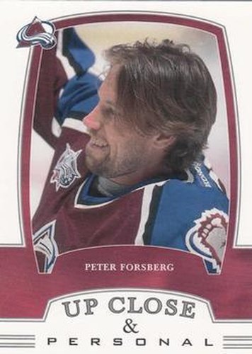 #322 Peter Forsberg - Colorado Avalanche - 2002-03 Be a Player First Edition Hockey