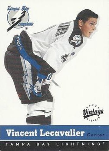 #322 Vincent Lecavalier - Tampa Bay Lightning - 2000-01 Upper Deck Vintage Hockey