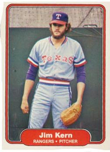 #322 Jim Kern - Texas Rangers - 1982 Fleer Baseball