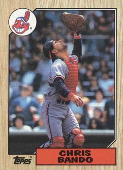 #322 Chris Bando - Cleveland Indians - 1987 Topps Baseball