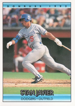 #322 Stan Javier - Los Angeles Dodgers - 1992 Donruss Baseball