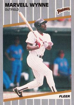 #322 Marvell Wynne - San Diego Padres - 1989 Fleer Baseball