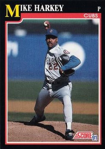#322 Mike Harkey - Chicago Cubs - 1991 Score Baseball