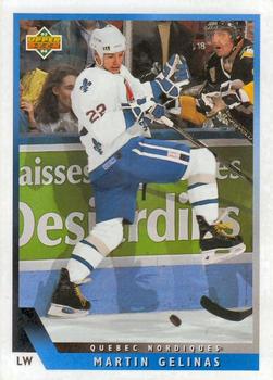 #322 Martin Gelinas - Quebec Nordiques - 1993-94 Upper Deck Hockey