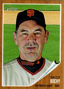 #322 Bruce Bochy - San Francisco Giants - 2011 Topps Heritage Baseball