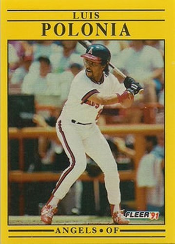 #322 Luis Polonia - California Angels - 1991 Fleer Baseball