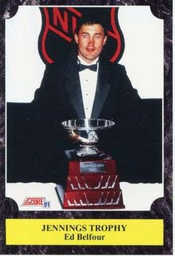 #323 Ed Belfour - Chicago Blackhawks - 1991-92 Score Canadian Hockey