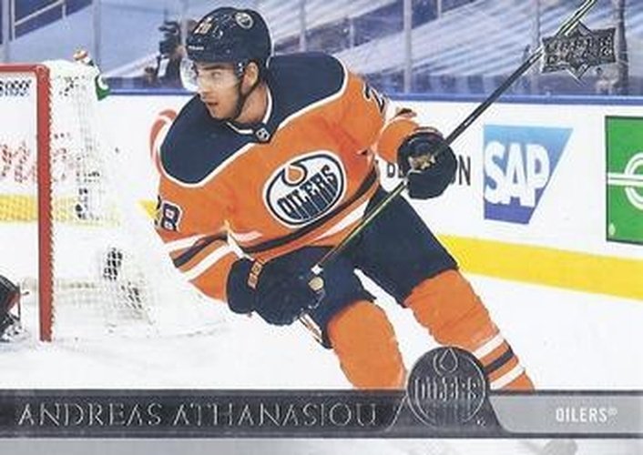 #323 Andreas Athanasiou - Edmonton Oilers - 2020-21 Upper Deck Hockey