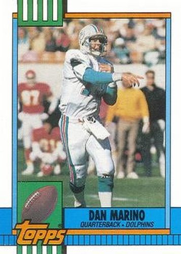 #323 Dan Marino - Miami Dolphins - 1990 Topps Football