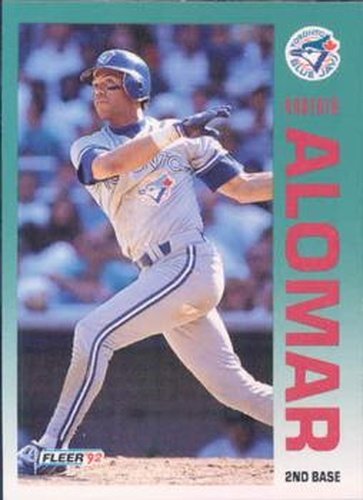 #323 Roberto Alomar - Toronto Blue Jays - 1992 Fleer Baseball