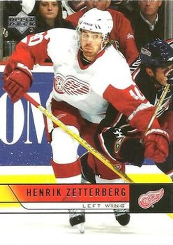 #323 Henrik Zetterberg - Detroit Red Wings - 2006-07 Upper Deck Hockey
