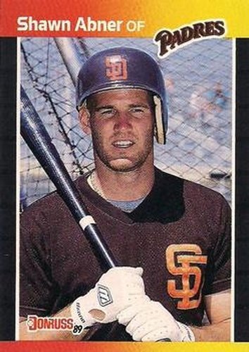 #323 Shawn Abner - San Diego Padres - 1989 Donruss Baseball