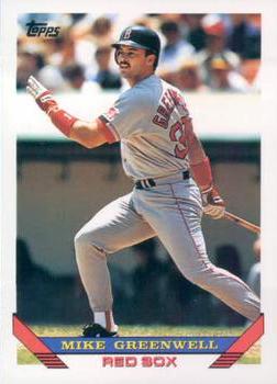 #323 Mike Greenwell - Boston Red Sox - 1993 Topps Baseball
