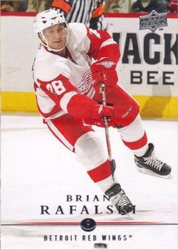 #323 Brian Rafalski - Detroit Red Wings - 2008-09 Upper Deck Hockey