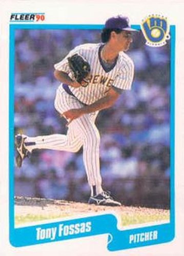 #323 Tony Fossas - Milwaukee Brewers - 1990 Fleer USA Baseball