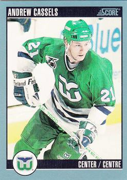 #323 Andrew Cassels - Hartford Whalers - 1992-93 Score Canadian Hockey