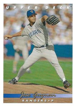 #323 Jose Guzman - Texas Rangers - 1993 Upper Deck Baseball