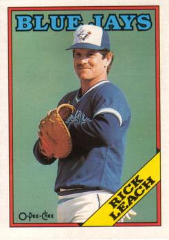 #323 Rick Leach - Toronto Blue Jays - 1988 O-Pee-Chee Baseball