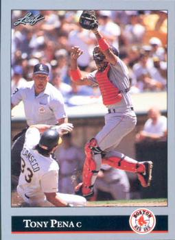 #323 Tony Pena - Boston Red Sox - 1992 Leaf Baseball