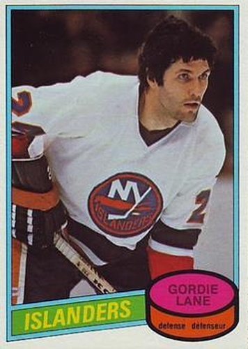 #323 Gord Lane - New York Islanders - 1980-81 O-Pee-Chee Hockey